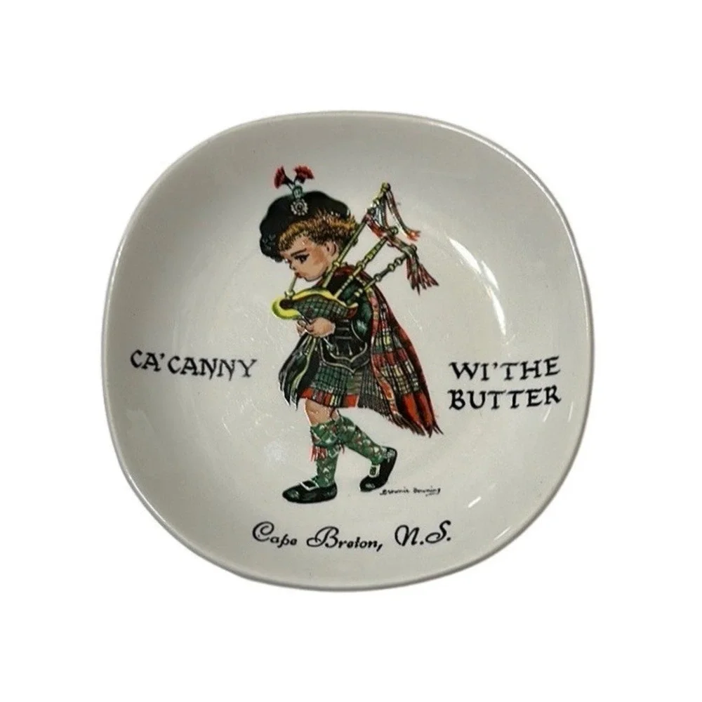 Vintage Cape Breton Decorative Butter Plate 5inch Made in UK
